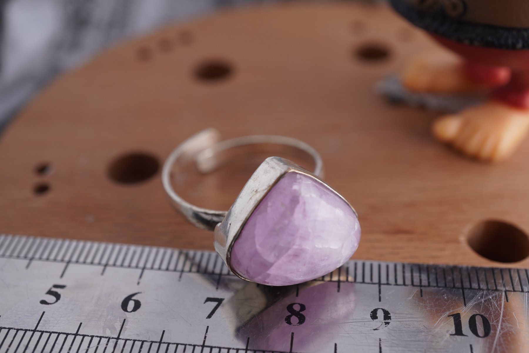 Minéraux & Lithothérapie: Kunzit  Rosa   ring Grösse  Variabel     (Räumung!) – Neuf avec emballage d'origine à Eschenbach SG par topstone