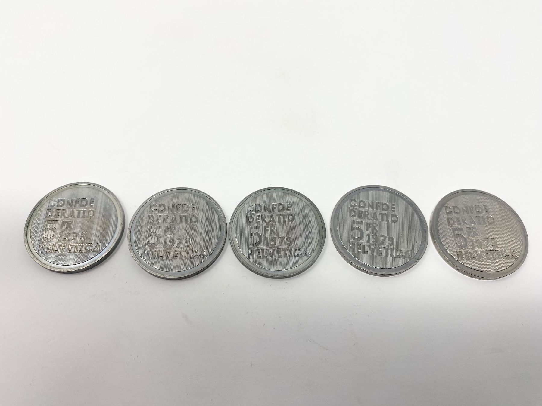 Tutti le monete: 5 Albert Einstein Gedenk Münzen,1979 – Usato da Ballwil venduto da ClassicGallery 3