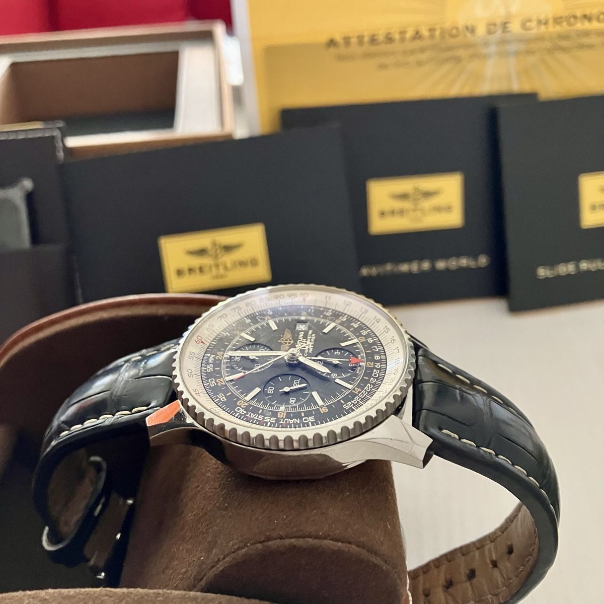 Breitling Montres: Breitling Navitimer Chronograph GMT 46 – D'occasion à Wil SG par TimeWorld61 2