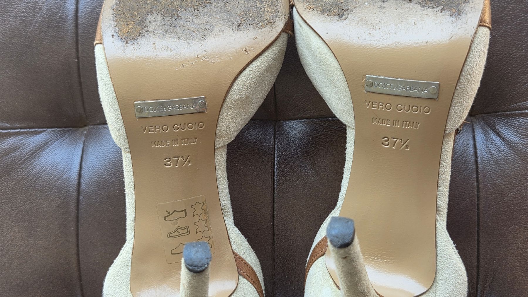 Dolce & Gabbana Scarpe da donna: Pumps Dolce & Gabbana Leder beige Grösse 37.5 – Usato da Kreuzlingen venduto da MeinKleinesAtelier 7