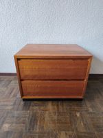 Mid Century Kommode Nachttisch Holz massiv Nussbaum