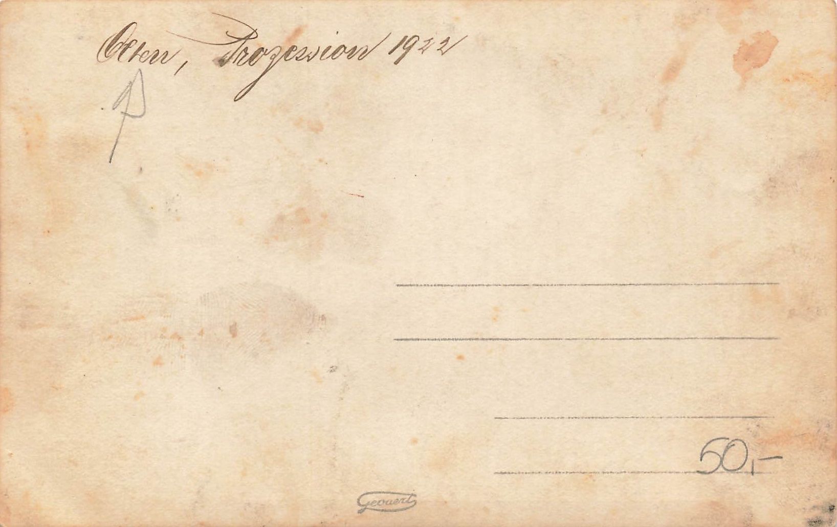 Cartoline postali: Olten (SO) processione religiosa – Usato da Biasca venduto da Blenio71 1