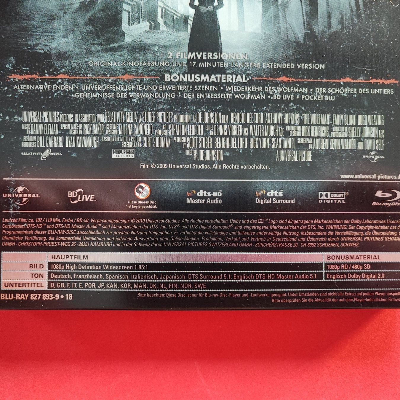 Tutti i DVDs: Wolfman - Extended Version/Steelbook [Blu-ray] – Usato da Dübendorf venduto da kb86_MOVIE 2