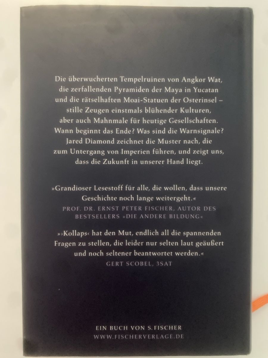 Livres: Jared Diamond - Kollaps - Top Zustand - Sachbuch Herbst – D'occasion à Oberägeri par diamante100 1