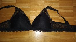 Neu! Schöner Tezenis Spitzen BH, Schwarz, 3B/80B Neuwertig