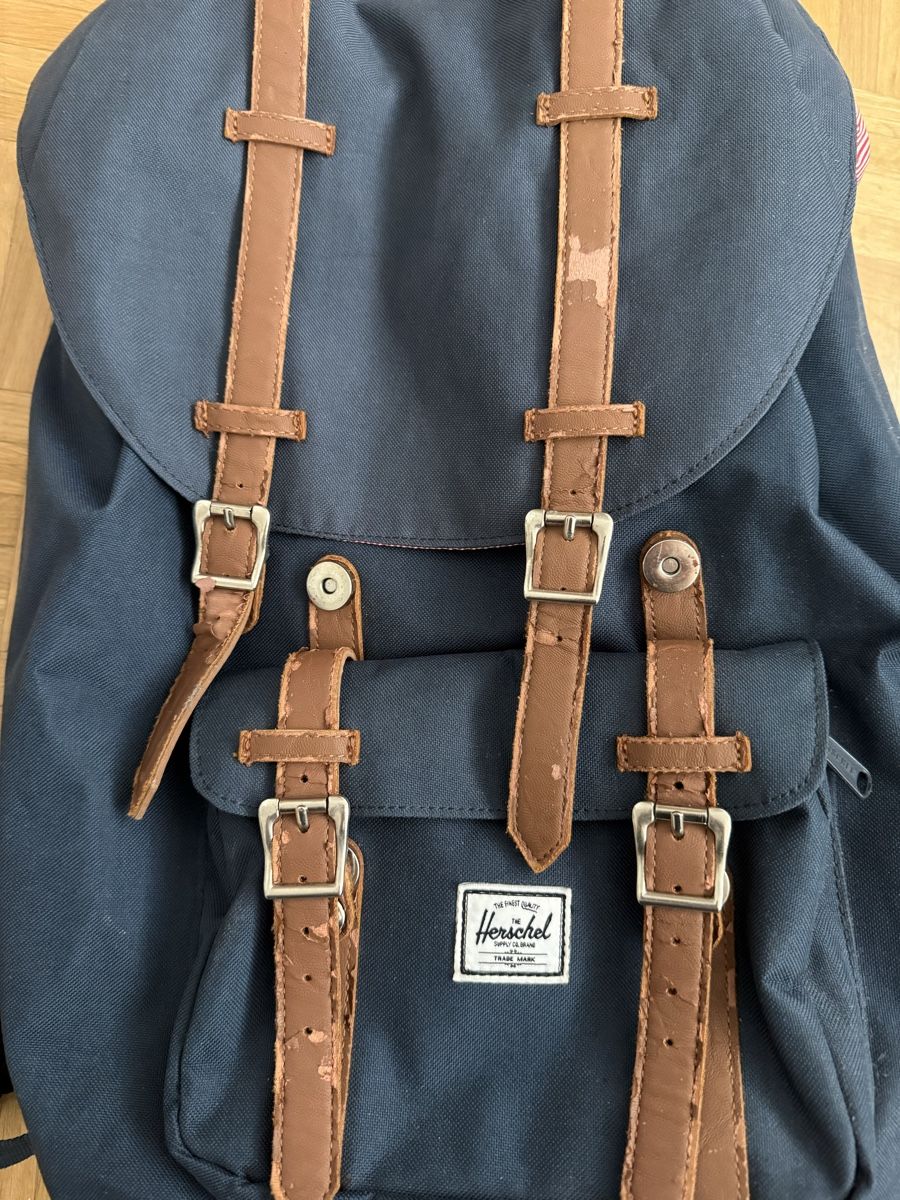 Herschel Zaini: Backpack Rucksack Herschel blue damaged with red pattern – Difettoso da Baden venduto da LucyPeckam32 3