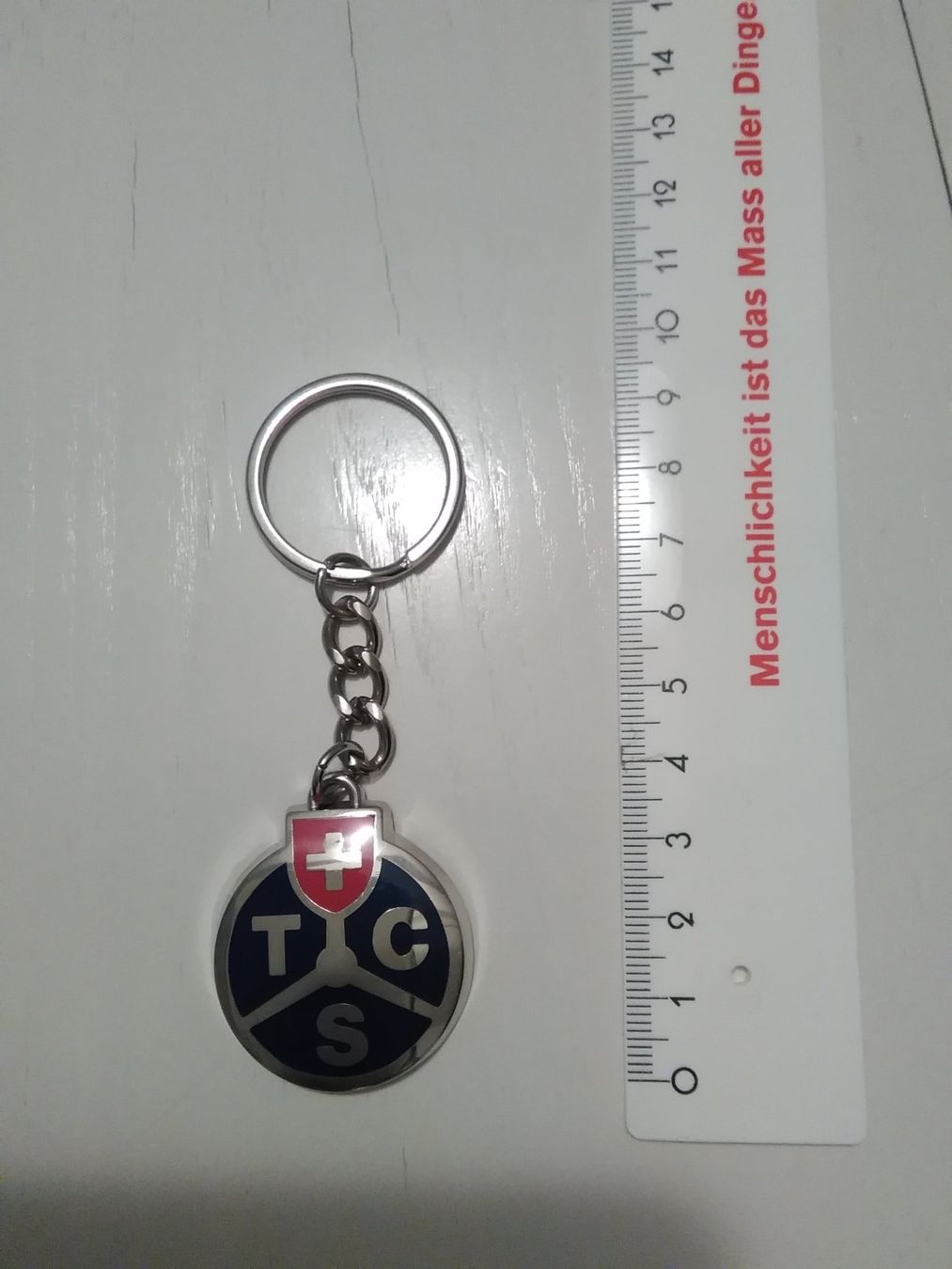 TCS Portachiavi: TCS Schlüsselanhänger, Metall, mit Box – Usato da Buochs venduto da Jenymak