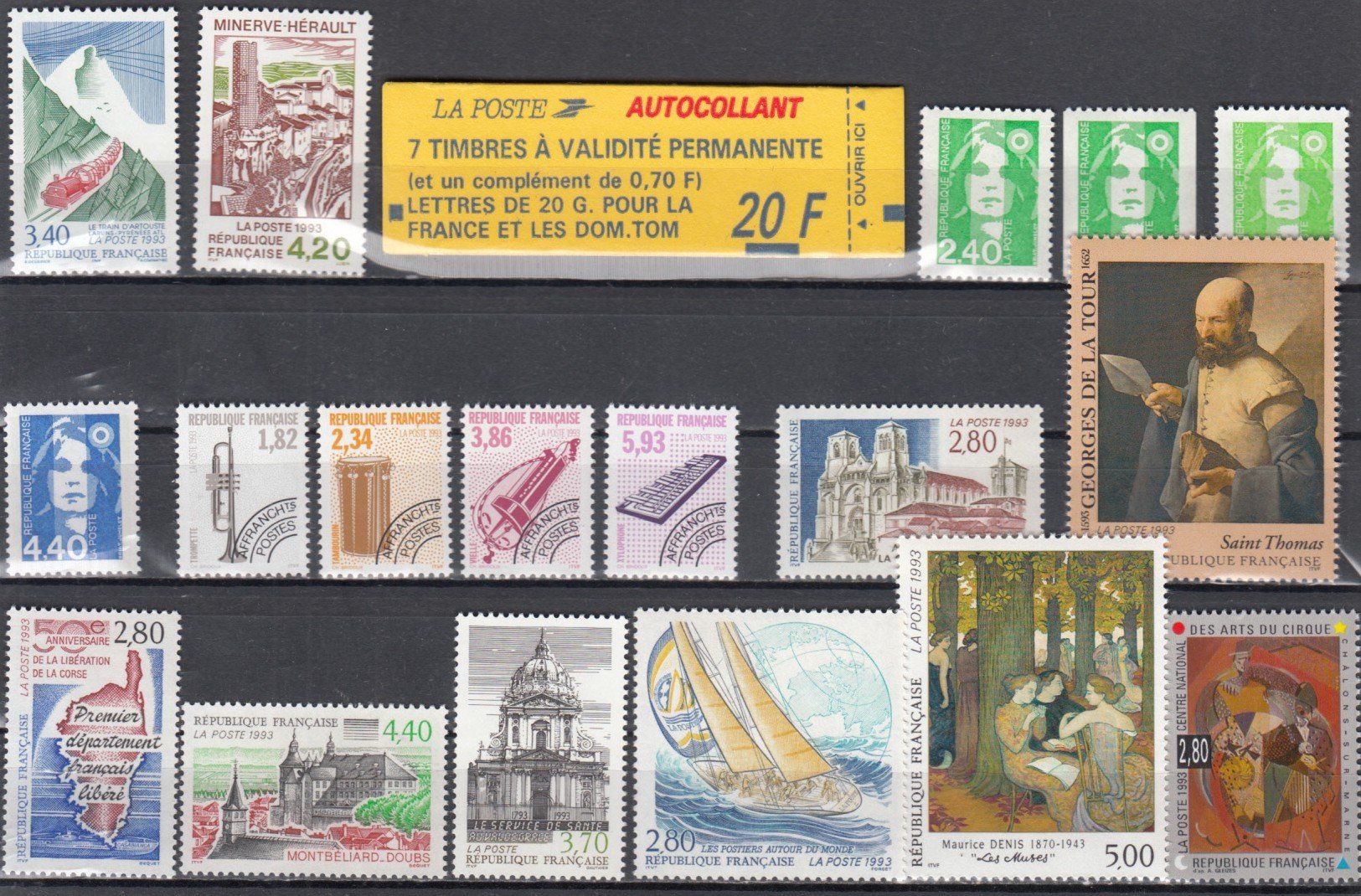 Tutti i francobolli: Frankreich 1993 postfrisch – Usato da Bürglen TG venduto da StampGraf 4