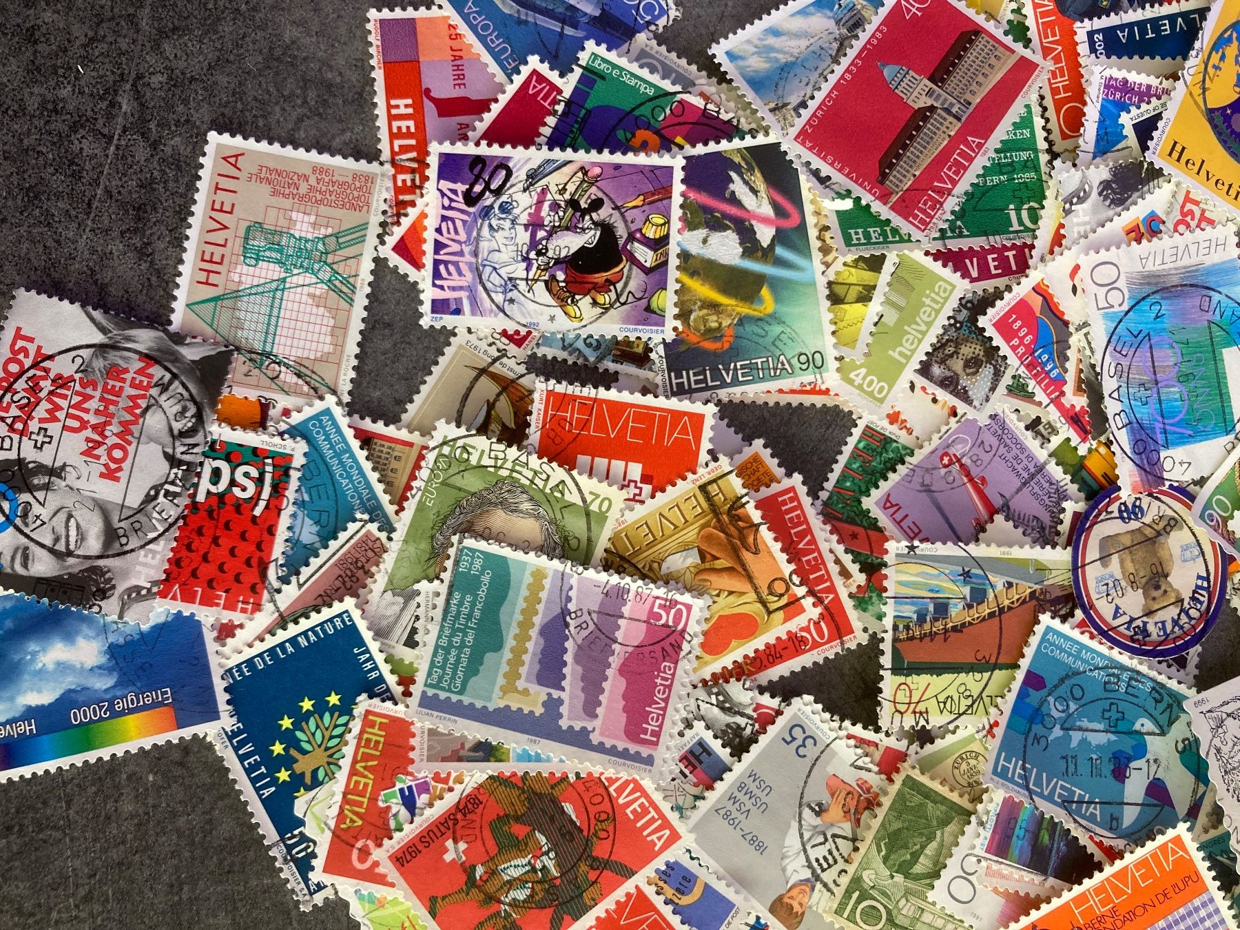 Alle Briefmarken: ca. 450 gr. abgelöste Schweizer Briefmarken – Gebraucht aus Reinach BL von RetroGamesSportsMore 4