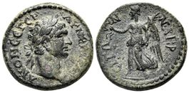 Lydia. Nakrasa. TRAJAN bronze coin (98-117 AD)