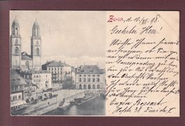 ZÜRICH - Grossmünster - 1898