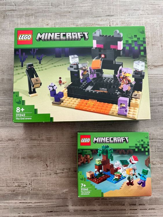 Lego Minecraft 21242 Die End-Arena & 21240 Sumpfabenteuer | Kaufen auf ...