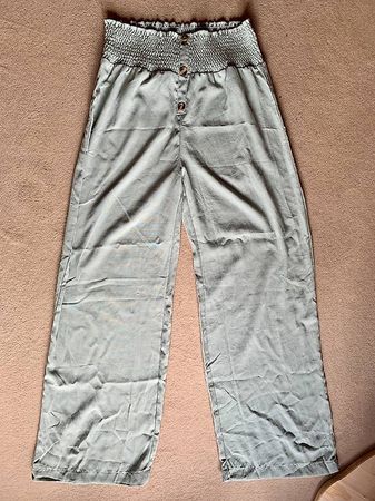 NEU: lange Hose in grün-grau (Gr. L)