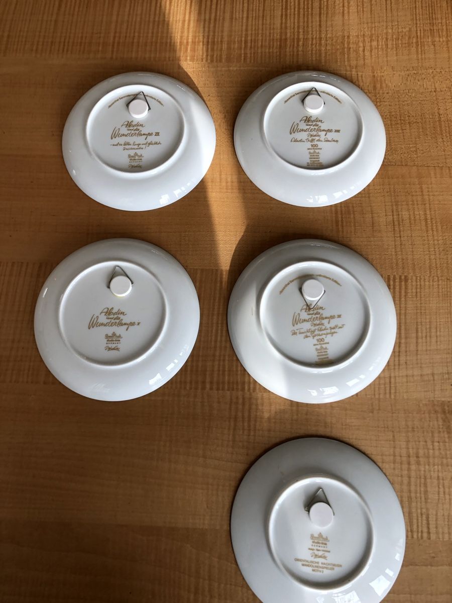 Rosenthal Alle Dekorationen: 5 Sammelteller Bjørn Wiinblad – Gebraucht aus Urtenen-Schönbühl von Frawag 1