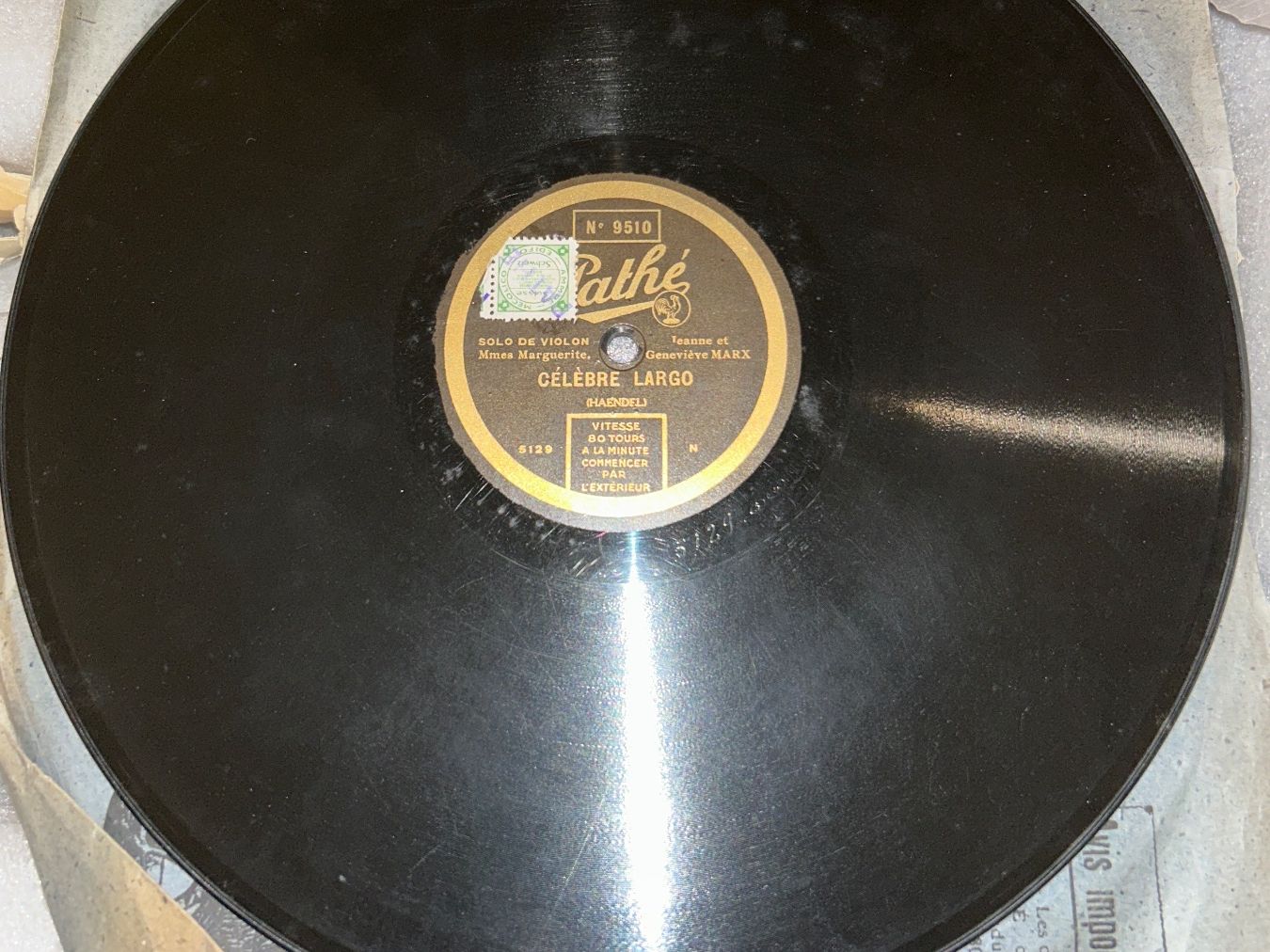 Dischi in vinile: Pathé Tiefenschrift Schellackplatte Schwester Marx – Usato da Biel/Bienne venduto da NitnelavV 2