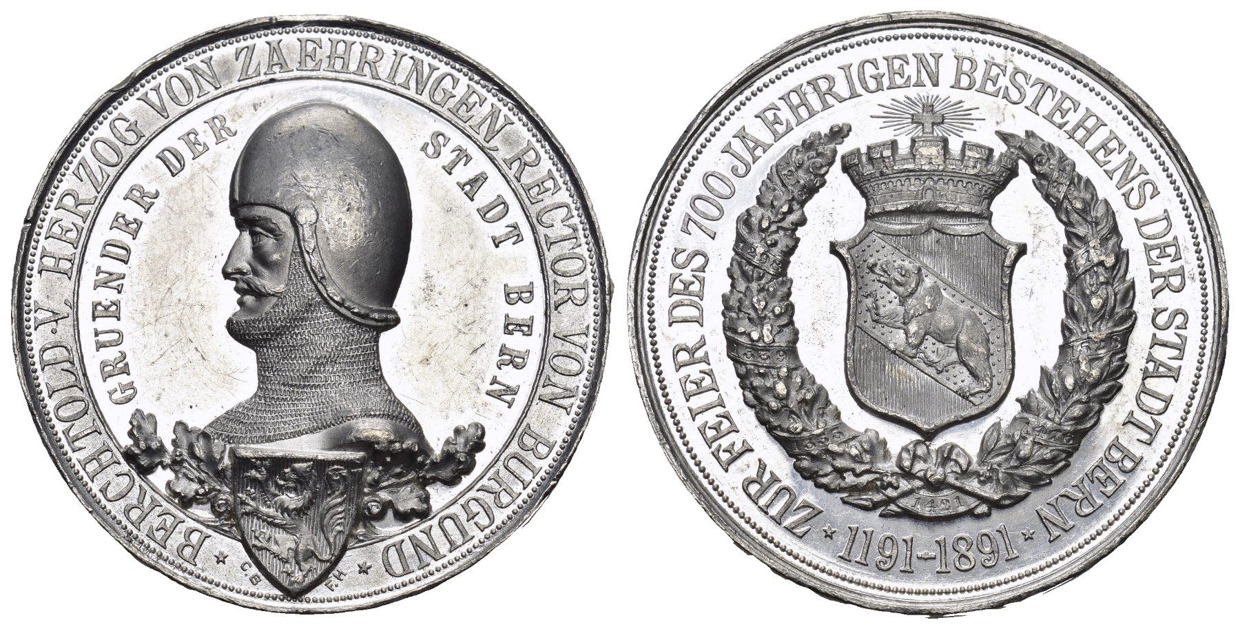 Médailles: Bern 1891 – D'occasion à Bern par numismatictops