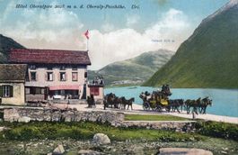 Oberalp Passhöhe - Hotel und Postkutsche