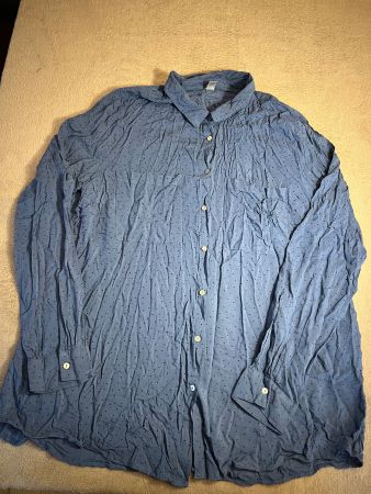 Elegante Bluse, blau gepunktet, Gr. XL, Damen, Top Zustand!