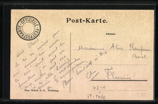 Ansichtskarten: Zürich, Eidg. Schützenfest 7.-18.7.190 – Gebraucht aus Berlin von bartko-reher 1