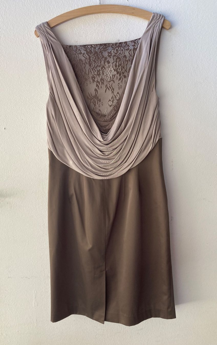 Vestiti: Kleid Patrizia Dini braun 42 Spitze, Baumwolle/Polyester – Usato da Riniken venduto da begeh-r-bar 1