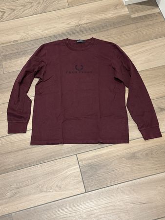 Fred Perry Langarmshirt bordeaux Grösse L guter Zustand