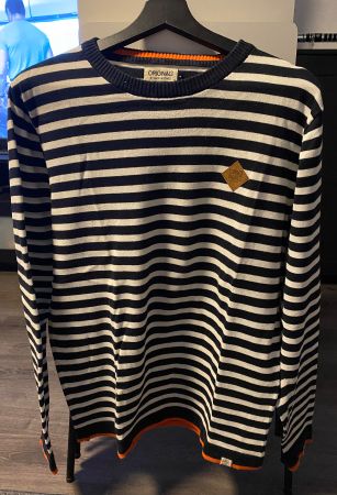 Jack & Jones - sweatshirt blanc/bleu taille L