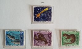 1996 Pro Juventute Satz Ersttag Vollstempel mit Gummi