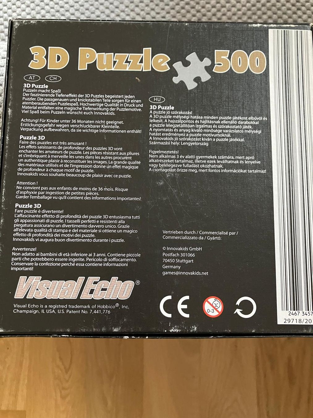 Puzzle: 3D Puzzle with Visual Echo technology. *500 Teile* – Nuovo (secondo la descrizione) da Allenwinden venduto da Obalu 1