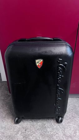 Schwarzer Hartschalenkoffer Reisenkoffer 55x38x21 Handgepäck
