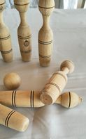 Holzspiel Kegelspiel mit Ball, CH made, Frühling Spass!