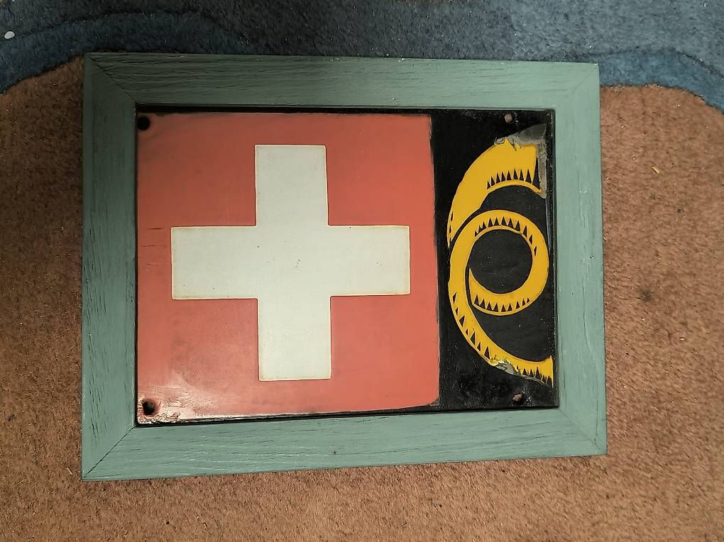 Schilder: Altes Postschild – Gebraucht aus Basel von big_2cvp