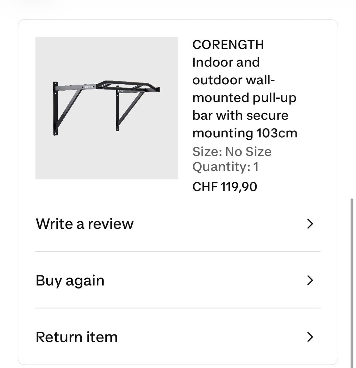 Decathlon Hometrainer: corength pull up bar – Nuovo (secondo la descrizione) da Schlieren venduto da qyh_yp7k 1
