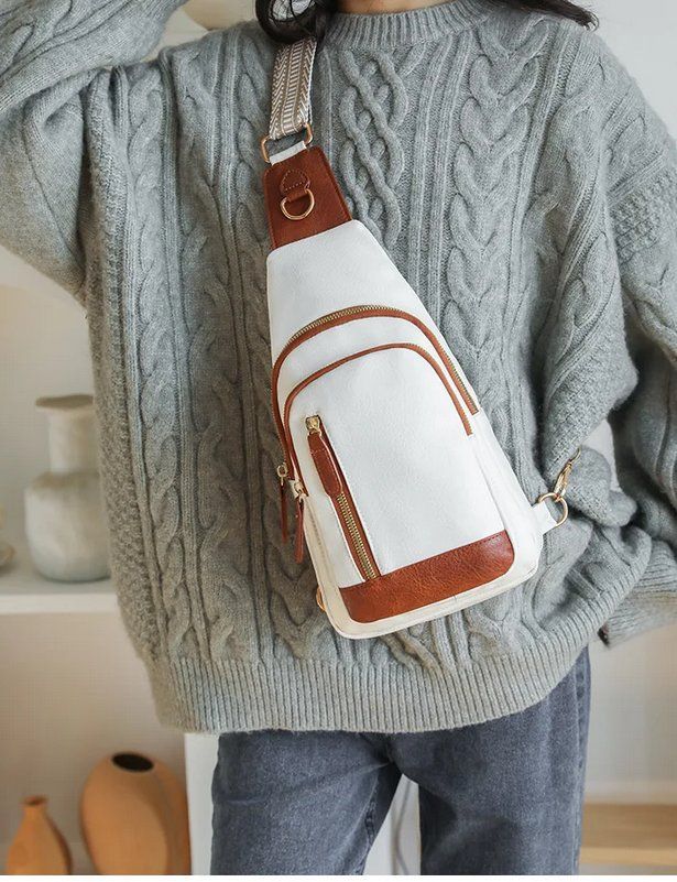 Borse: Umhängetasche White PU-Leder Crossbody – Nuovo e nell'imballaggio originale da Lausanne venduto da FASHION-WORLD-SHOP 1