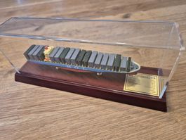 Schiffsmodell MOL Performance in Vitrine guter Zustand