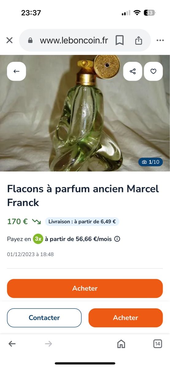 Flaconi: Magnifique flacon de collection de Marcel Frank – Usato da Genève venduto da ati_tj8f 6