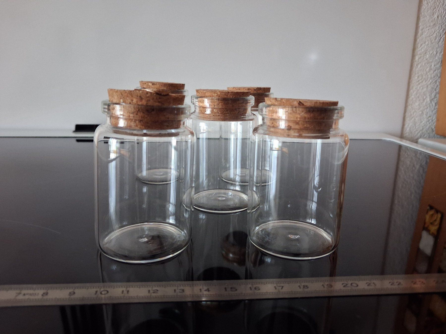 Sonstiges Geschirr & Gläser: 5 Mini-Glasfläschli mit Korkverschluss – Neu (gemäss Beschreibung) aus Wald ZH von e8e 1