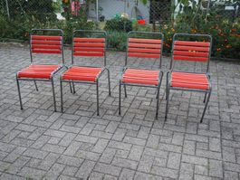 4 Gartenstühle, ev. Schaffner, Stapelbar