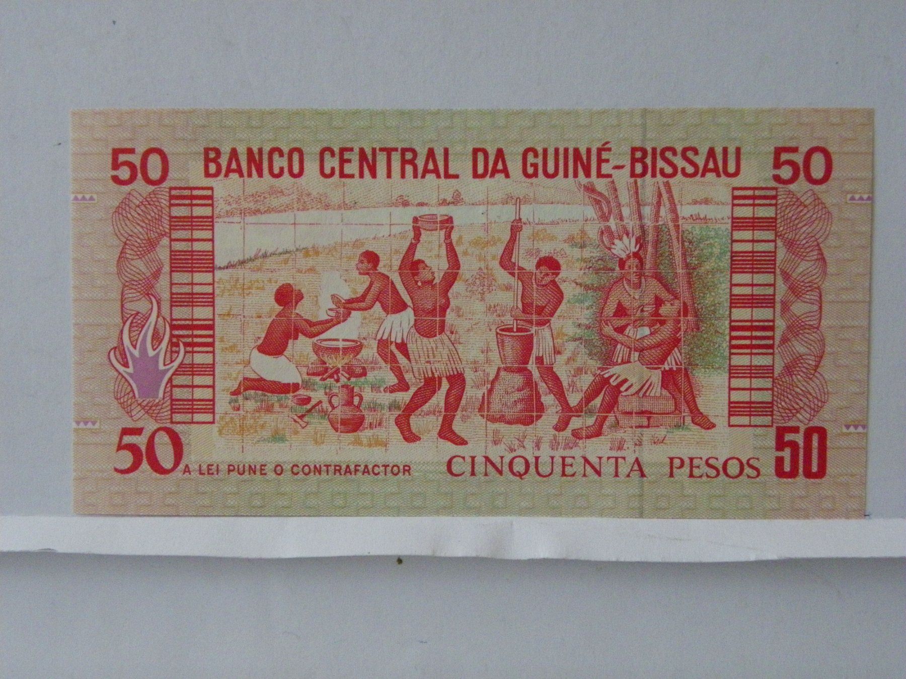 Guinea-Bissau 50 Pesos Geldschein, Jahr 1990, Top Bankfrisch | Kaufen ...