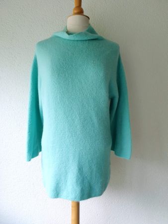 PULLOVER PULLI TÜRKIS S 36 ZUM WOHLFÜHLEN KUSCHELIG TOP