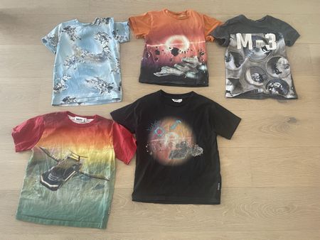 5x Molo T-Shirts Grösse 128