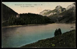 AK Sämtisersee, Gasthaus am Sämtissee mit Hoh. Kasten u. Kam
