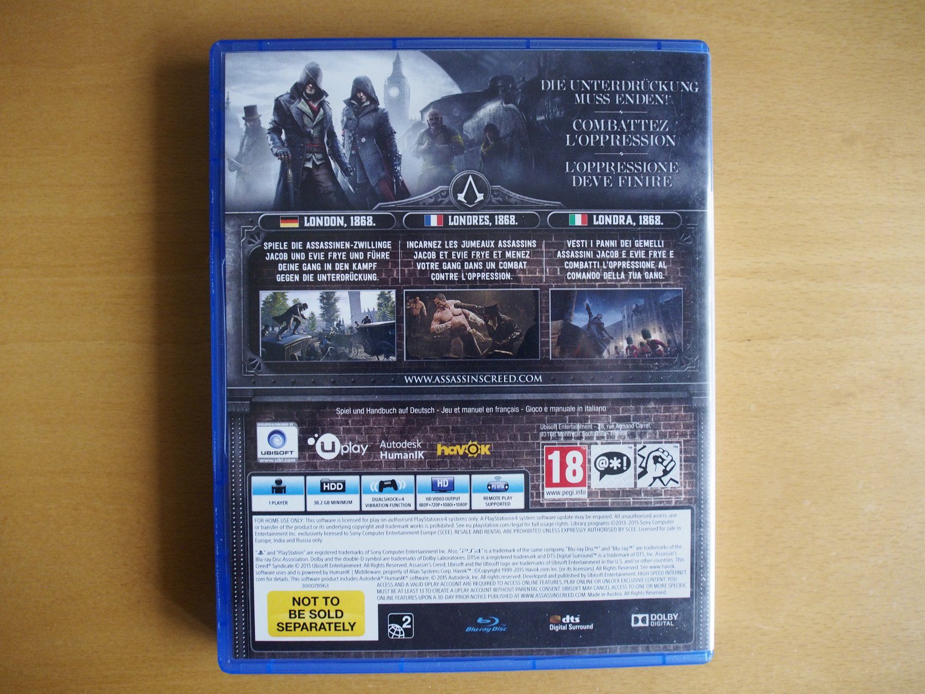 Giochi: Assassin's Creed Syndicate - PS4 – Usato da Winistorf venduto da raziel66 1