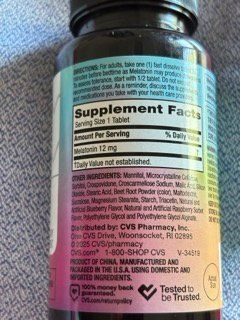 Lebensmittel & Spezialitäten: Melatonin 12 mg (90 Tabletten) - Fast Dissolve – Neu und originalverpackt aus Bassersdorf von golden_sun 1