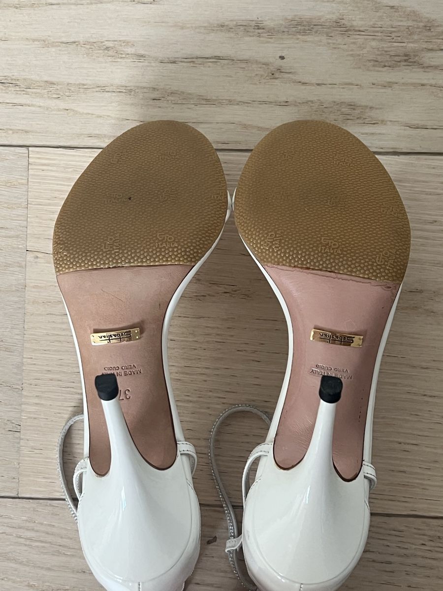 Damenschuhe: Sebastian Milano White Heels, Size 37, EUC, Summer! – Neu (gemäss Beschreibung) aus Dully von rev_l7jp 4