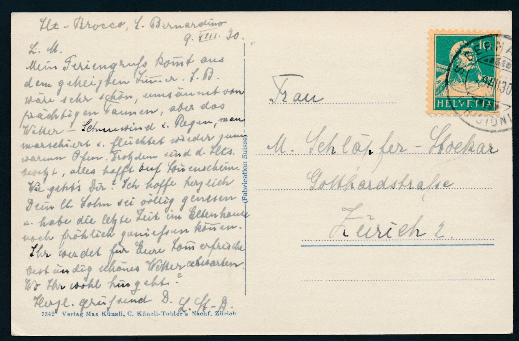 Cartoline postali: AK: San Bernadino – Usato da Bonau venduto da Profila3 1