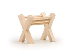 Schöne Futterkrippe, Holz, 6,0 x 4,0 x 5,0cm, Trauffer, neu