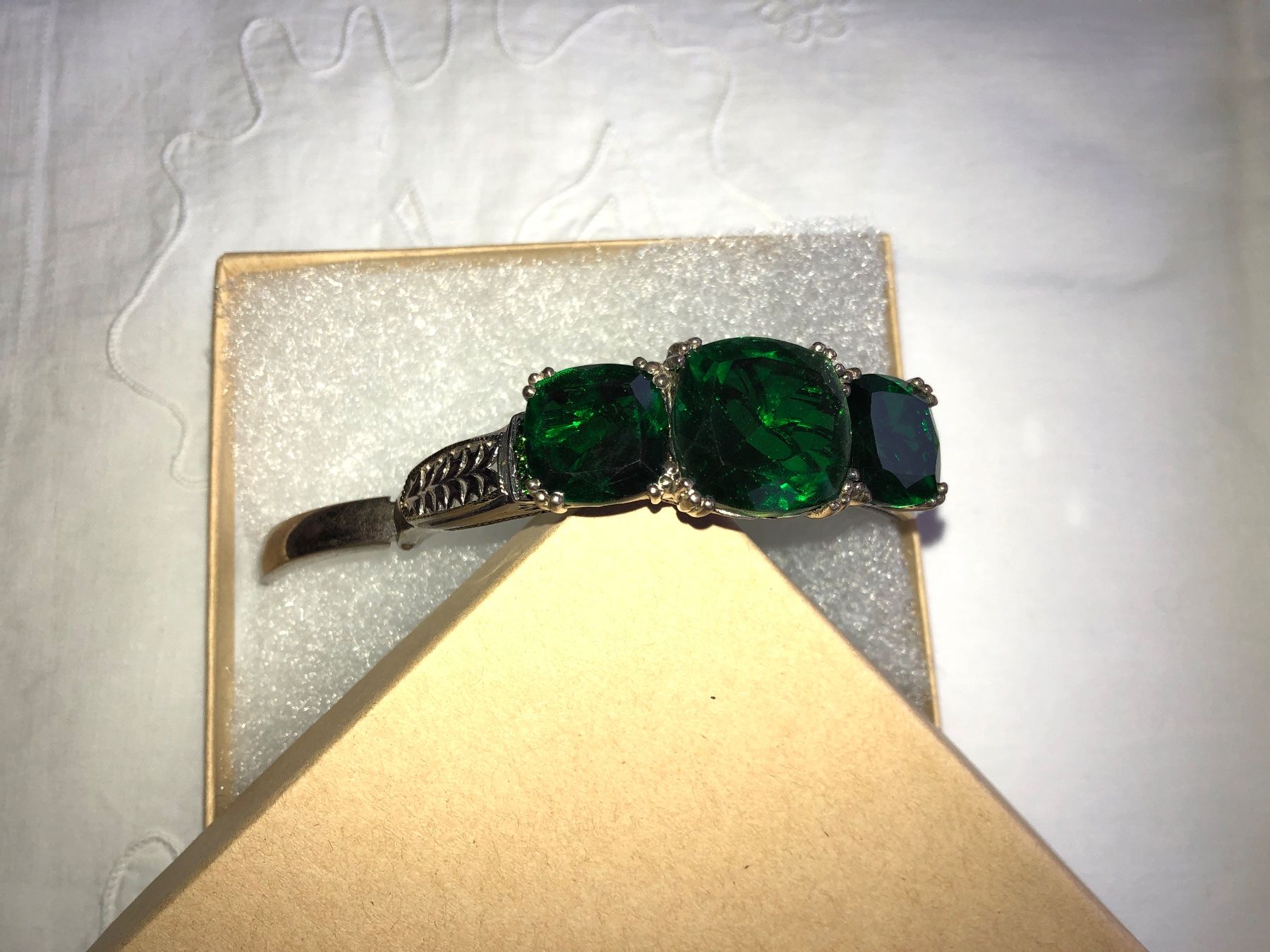 Bracciali & Braccialetti: Silber Armreif 925  Chromdiopsyd Chuck Clemency – Usato da Zollikofen venduto da lorik007 3