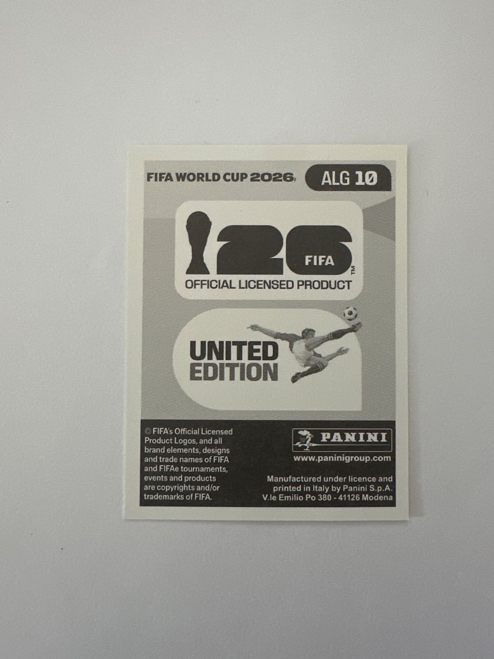Panini Carte collezionabili: Panini FIFA WM 2026 Sticker - ALG 10 – Usato da Sulz AG venduto da DealWerk 1