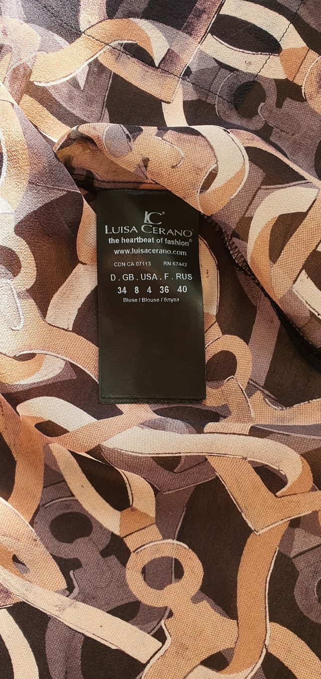 Luisa Cerano Camicette: Luisa Cerano Seidenbluse – Nuovo (secondo la descrizione) da Basel venduto da Kristal4 2
