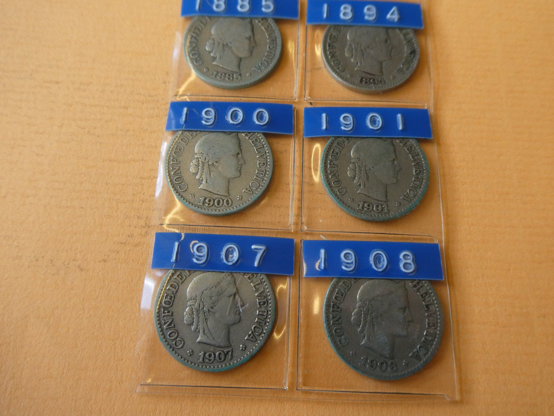 Tutti le monete: 0Schweiz 1881-1908, Serie  7    10-Räppler – Usato da Hinterforst venduto da Rohusri 2